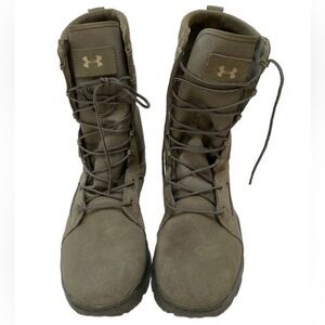 Under Armour sage Green Military suede Lace-Up 8” Boots